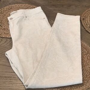 Chico’s Platinum Paisley Pants